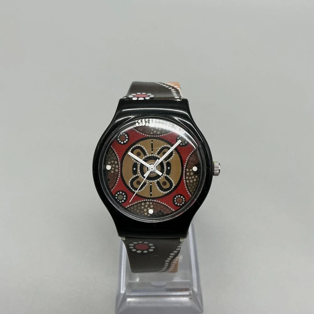 Australian Outback Artist Series Watch Unisex 34mm Indigenous ArtNew Battery
